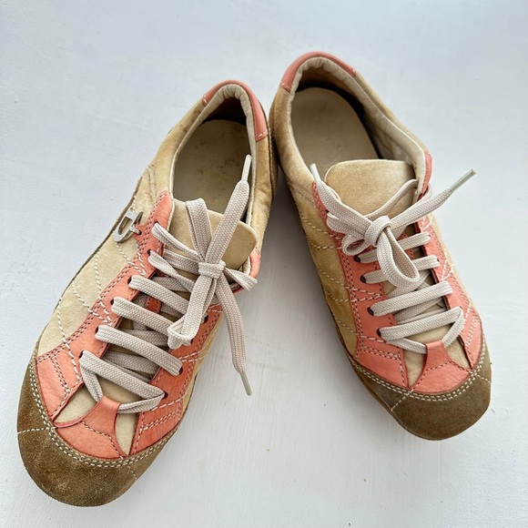DIOR  suede sneakers 3 color brown  beige  rose size 5.5 - Picture 5 of 7